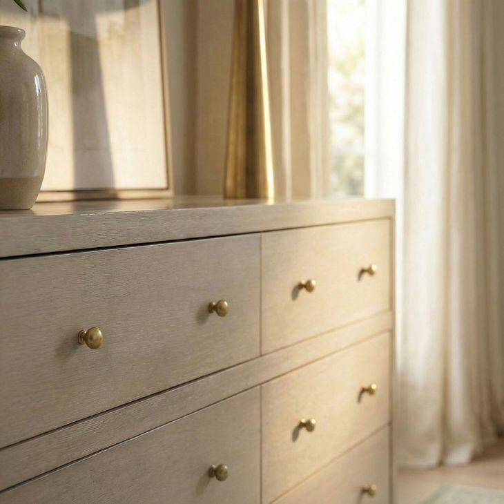 Celine Antique Taupe 6 Drawer Wide Dresser From Butler | Coleman