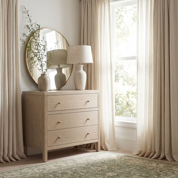 Nora Light Oak 3 Drawer Dresser