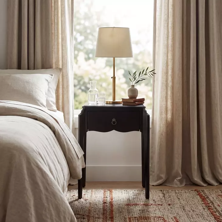 Wilshire Black Nightstand