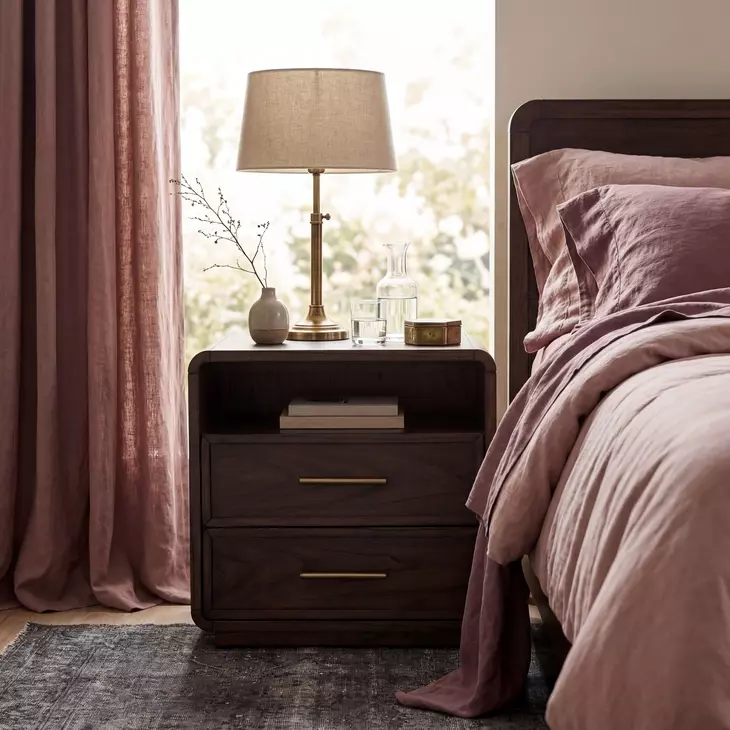 Keenan Brown Sugar Espresso 2 Drawers Nightstand