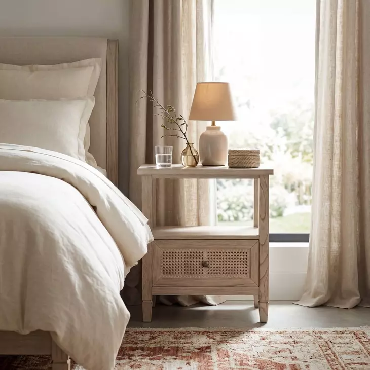 Flagstaff Desert Sand 1 Drawer Nightstand