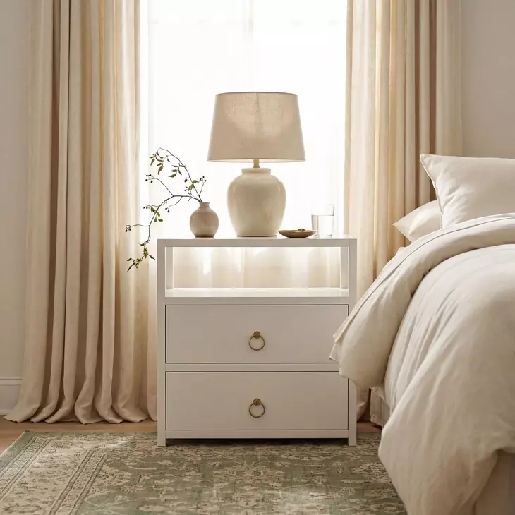 Lark White 2 Drawer Nightstand From Butler | Coleman Furniture