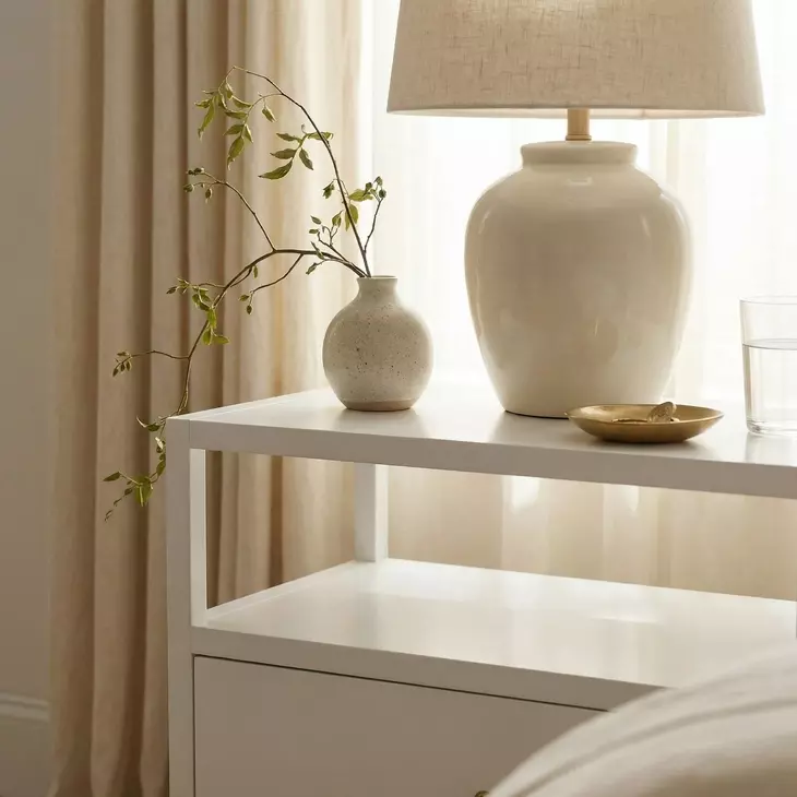 Lark White 2 Drawer Nightstand From Butler | Coleman Furniture