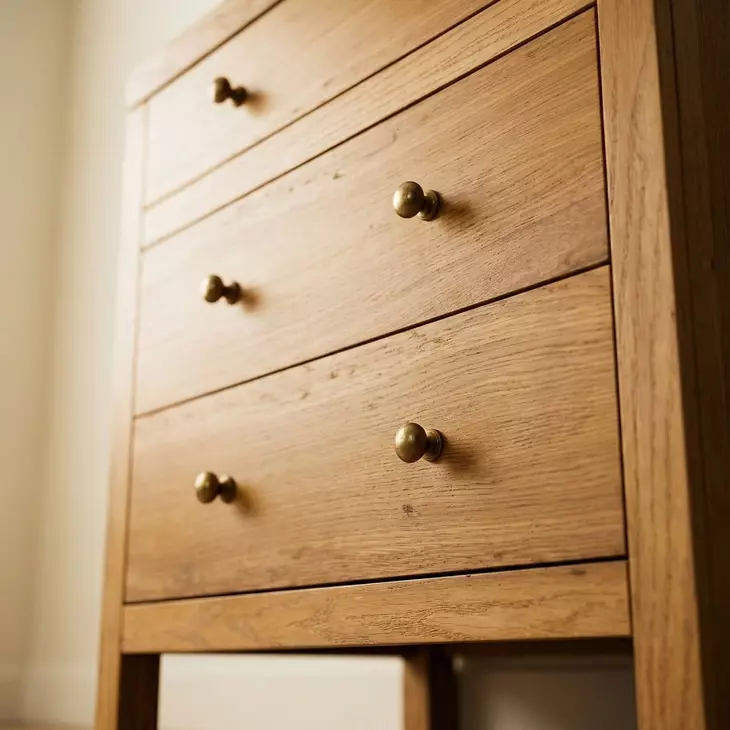 Nora Light Natural Rectangular 3 Drawer Nightstand