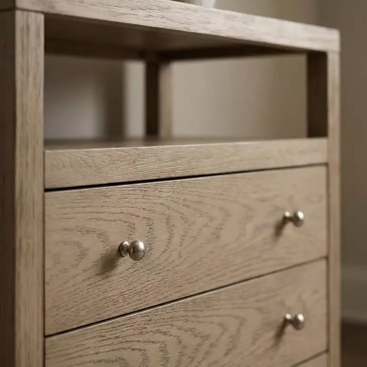 Nora Light Oak 3 Drawer Tall Nightstand