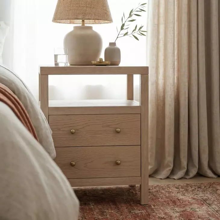 Nora Light Oak 2 Drawer Nightstand From Butler | Coleman Furniture