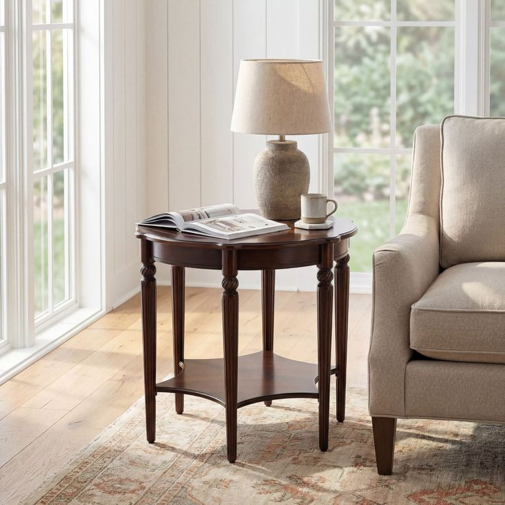 Cherry 28" Accent Table