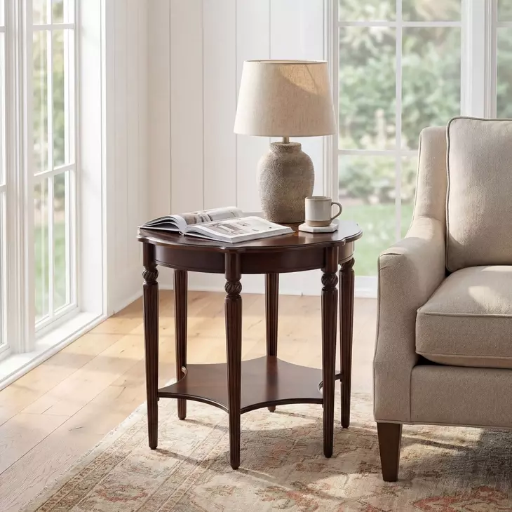 Cherry 28" Accent Table