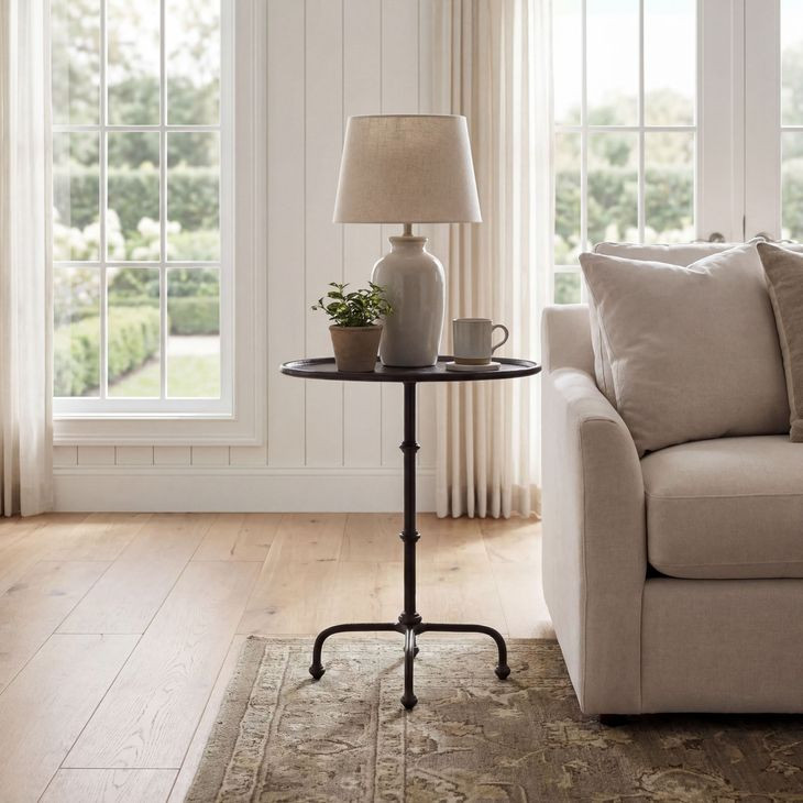 Kealy Outdoor Bronze Outdoor Side Table