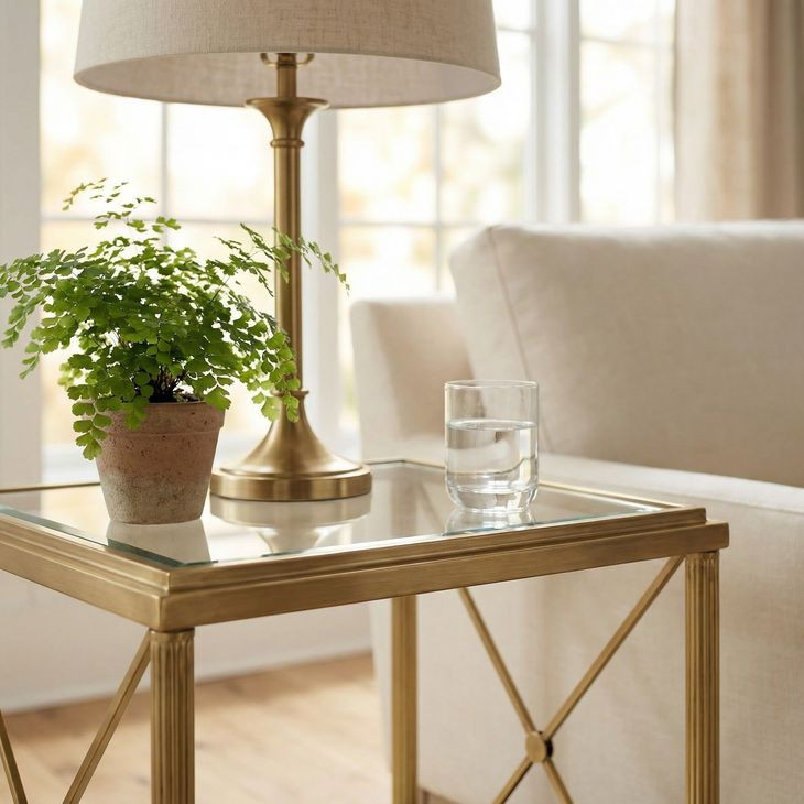 Taren Gold End Table