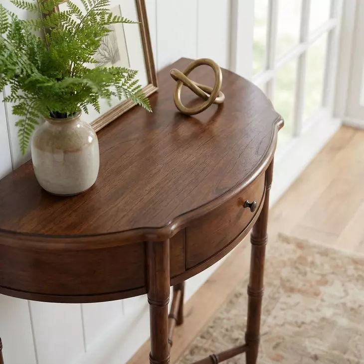 Skilling Olive Ash Console Table