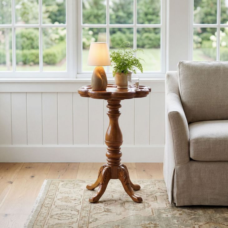923101 Masterpiece Olive Ash Burl Scatter Table