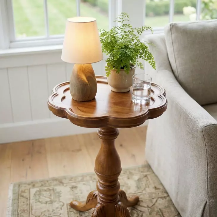 923101 Masterpiece Olive Ash Burl Scatter Table