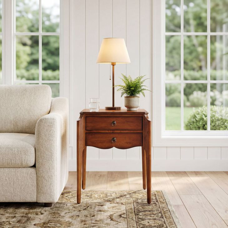 Wilshire Olive Ash Burl Accent Table