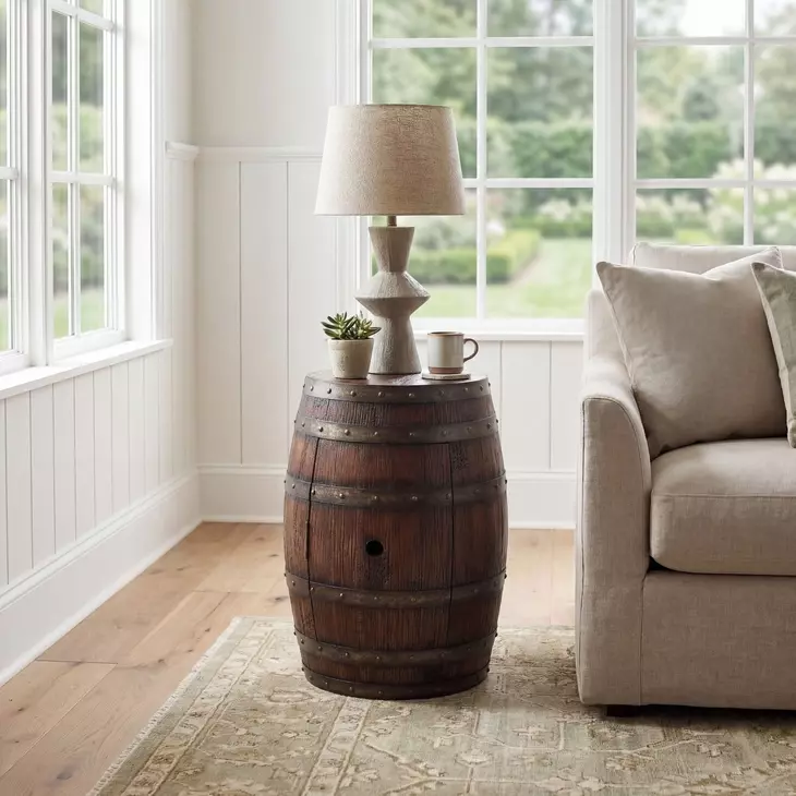 Mountain Lodge 6044120 Barrel Table