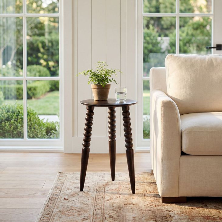 Fluornoy Dark Brown Accent Table