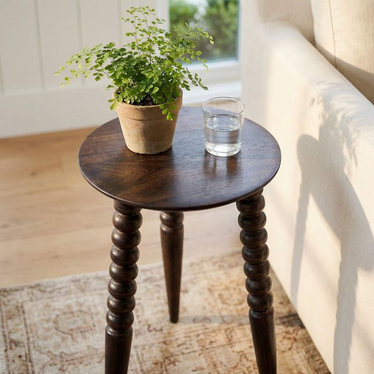 Fluornoy Dark Brown Accent Table