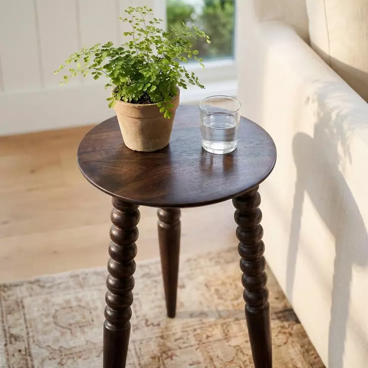 Fluornoy Dark Brown Accent Table