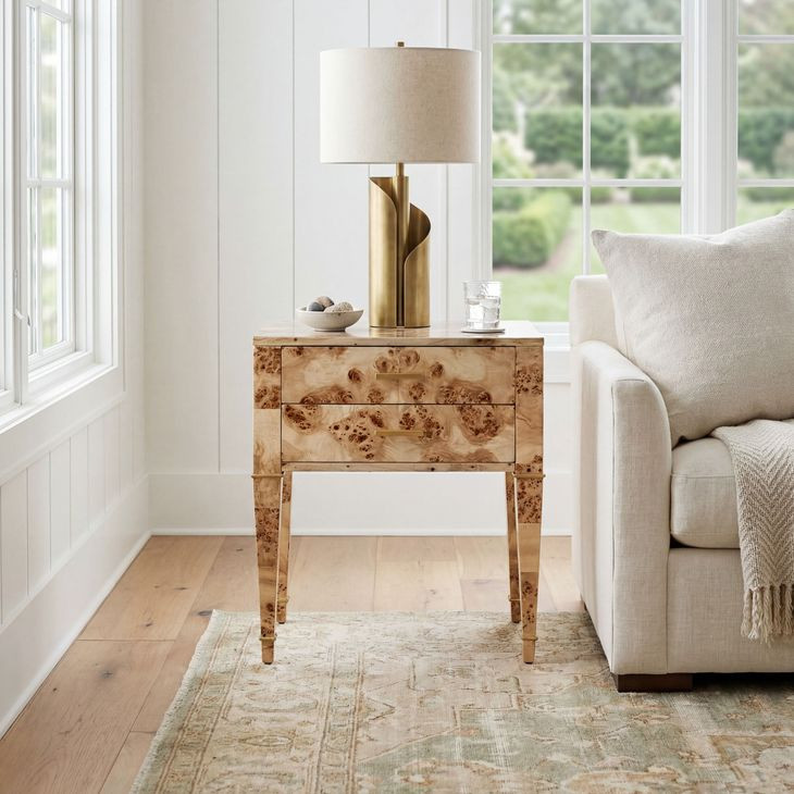 Kai Light Burl End Table