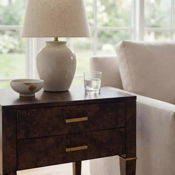 Kai Dark Burl End Table