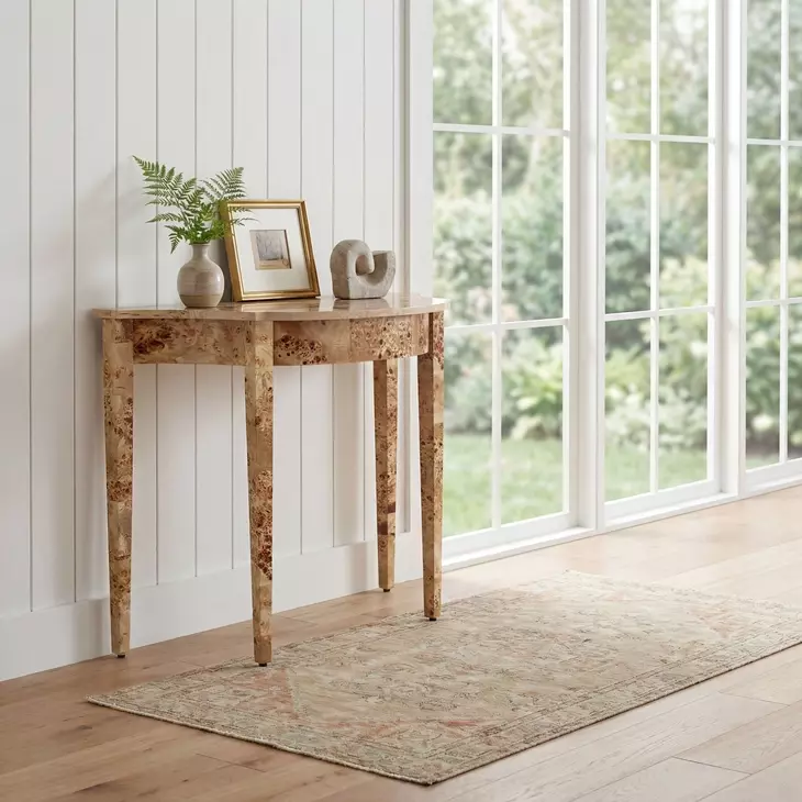 Chester Light Burl Console Table