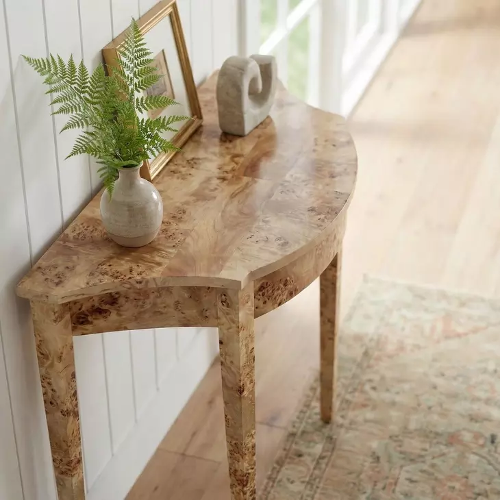Chester Light Burl Console Table