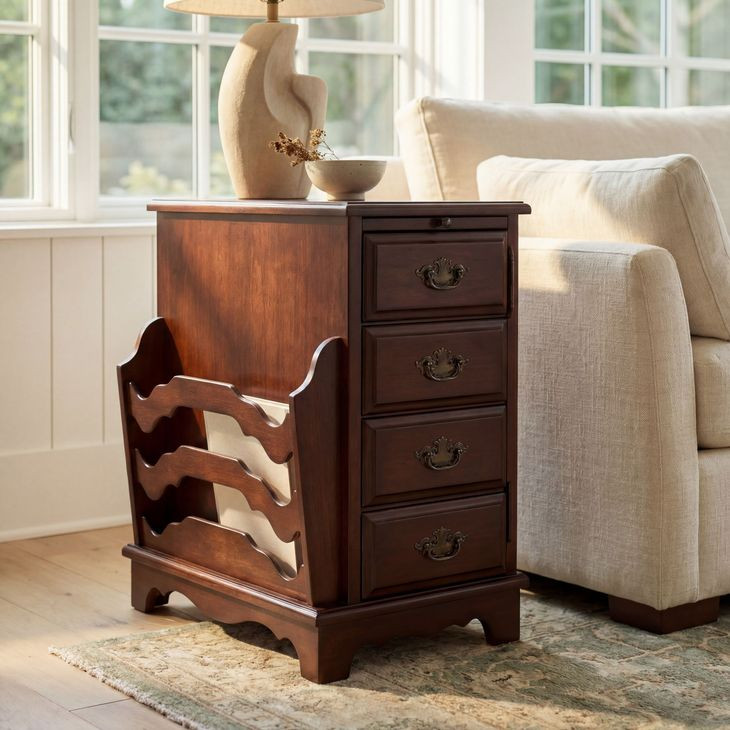Cherry Magazine Table