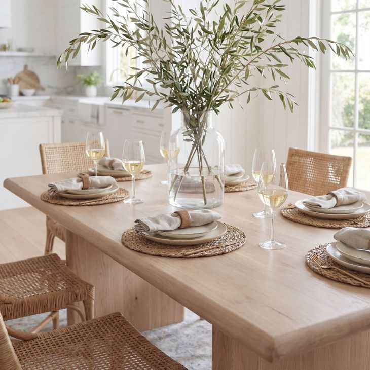 Halmstad Blonde Oak Dining Table