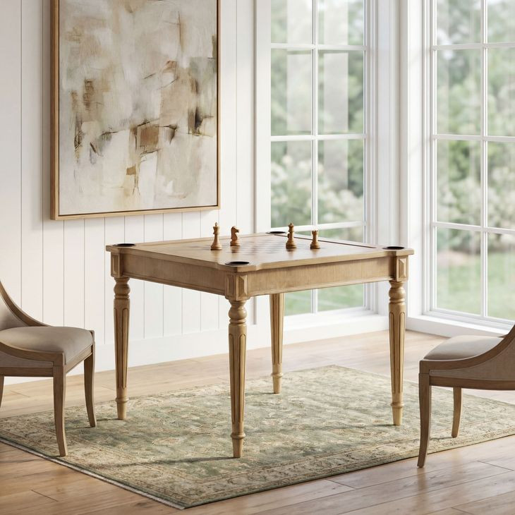 Vincent Antique Beige Card Table