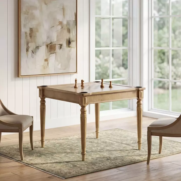 Vincent Antique Beige Card Table
