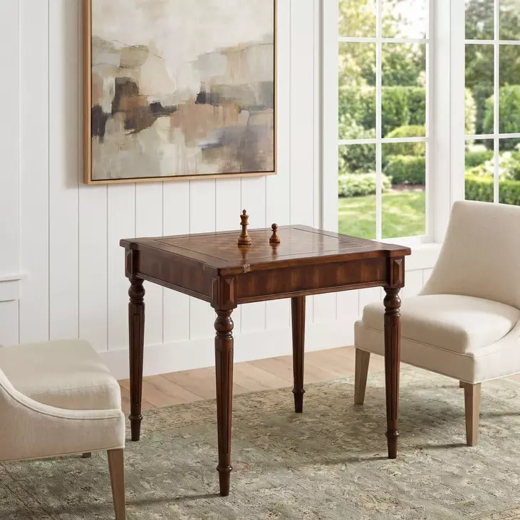 Vincent Antique Cherry Multi Game Card Table