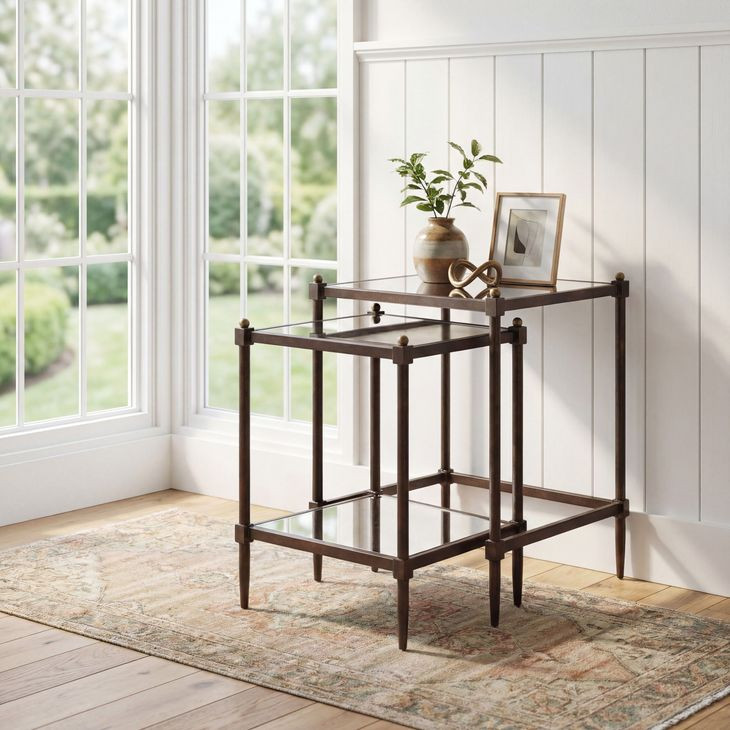 Peninsula Gray Nesting Tables
