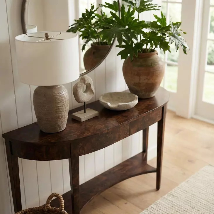 Astor Dark Burl Console Table