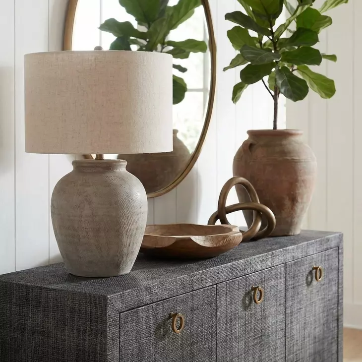 Chatham Charcoal Raffia Sideboard