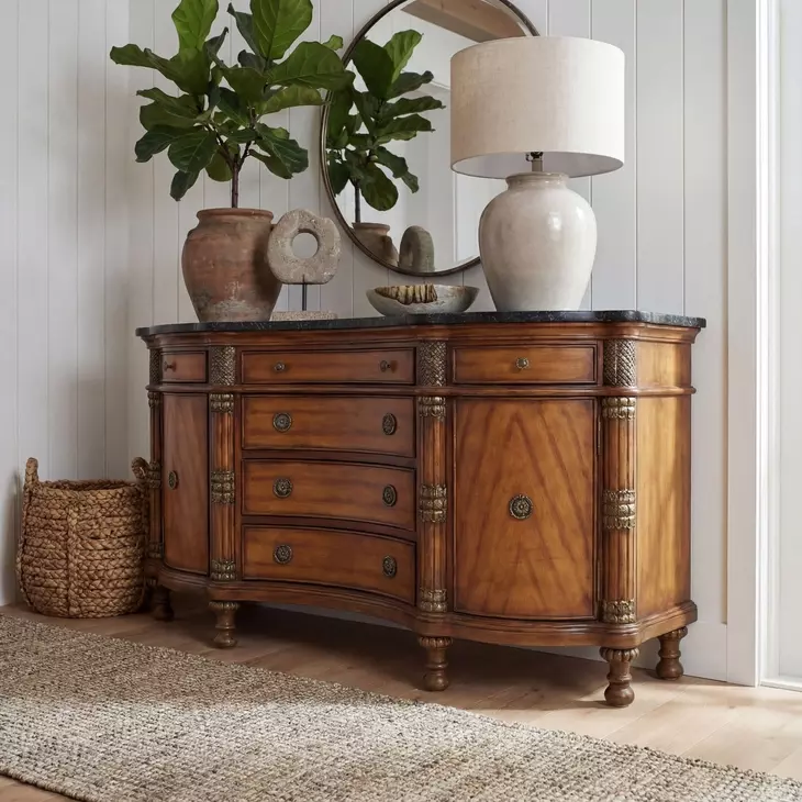 Heritage Fossil Stone Credenza