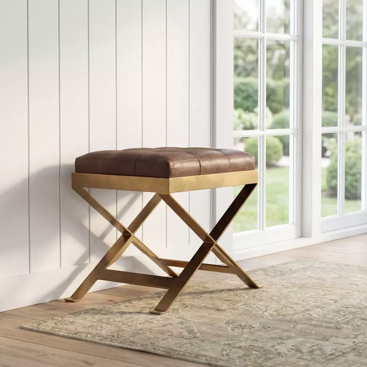 Rodrigo Leather Stool