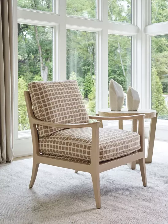 Sunset Key Miramar Brown Upholstered Accent Chair