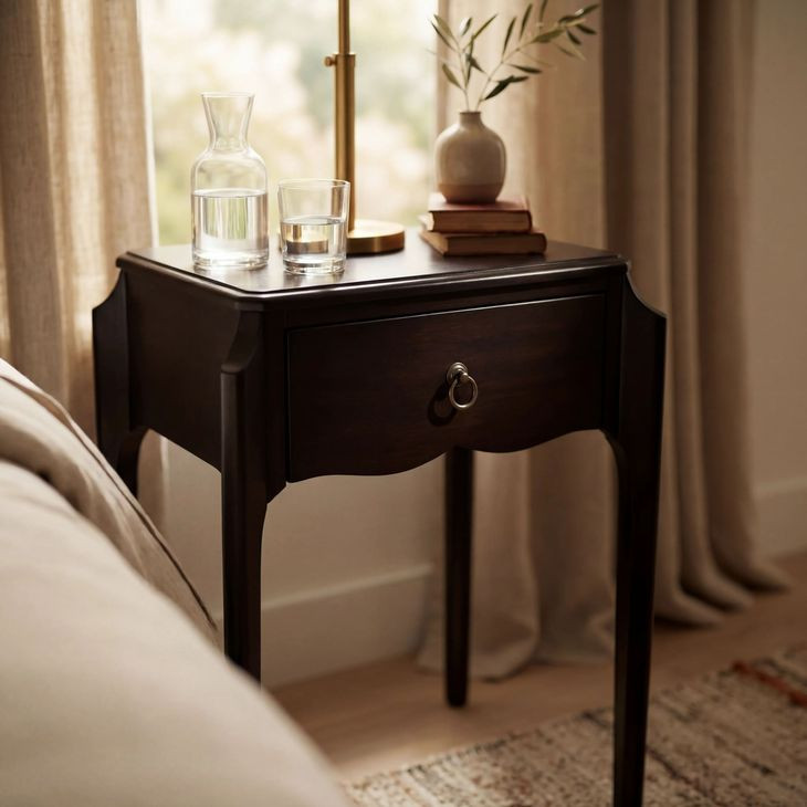 Wilshire Black Nightstand