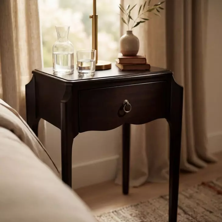 Wilshire Black Nightstand