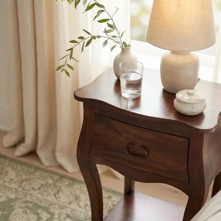 Rochelle Antique Walnut Nightstand