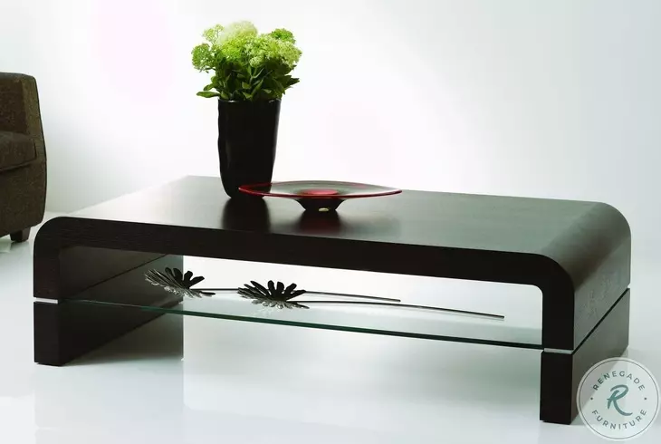 690 Dark Oak Modern Coffee Table