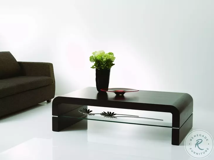 690 Dark Oak Modern Coffee Table