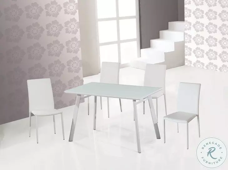 B24 White Lacquer Square Dining Table