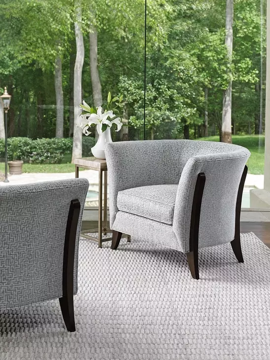 Laurel Canyon Blue Upholstered Westgate Accent Chair