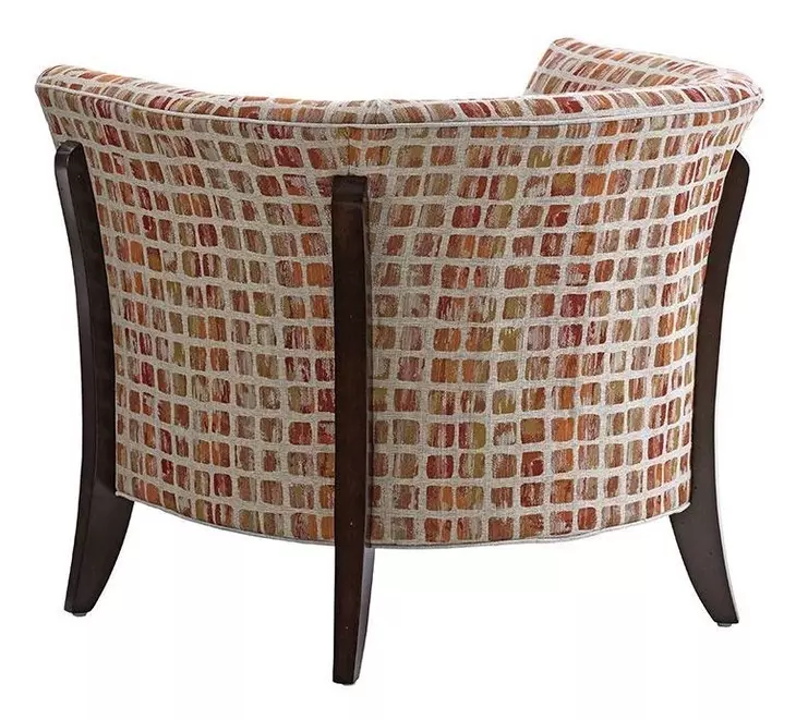Laurel Canyon Beige and Red Upholstered Westgate Accent Chair