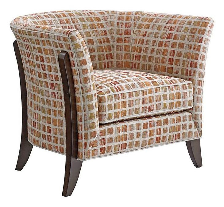 Laurel Canyon Beige and Red Upholstered Westgate Accent Chair