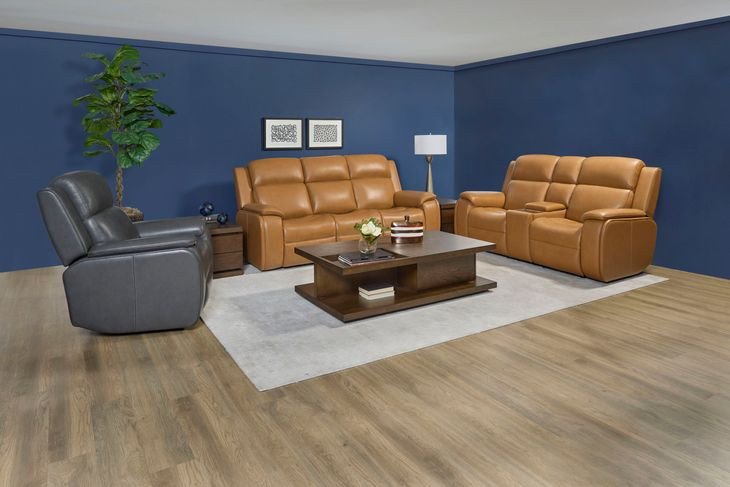 Ziggy Brown Leather 79" Zero Gravity Power Reclining Loveseat with USB Charging and Heat Massage