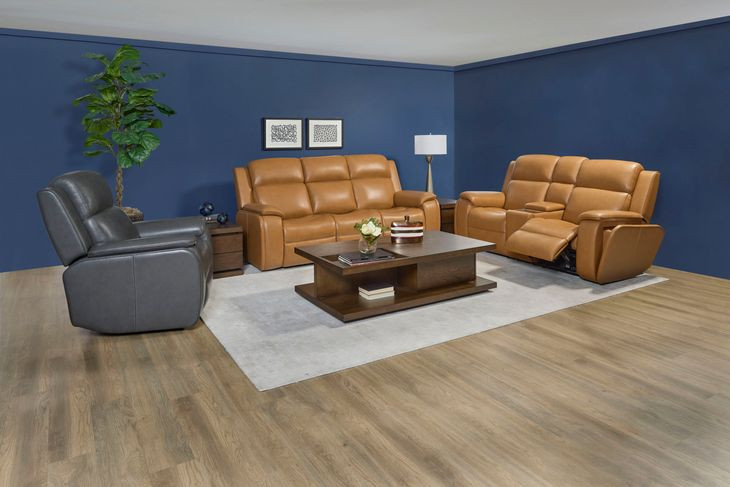 Ziggy Brown Leather Zero Gravity Power Reclining Living Room Set