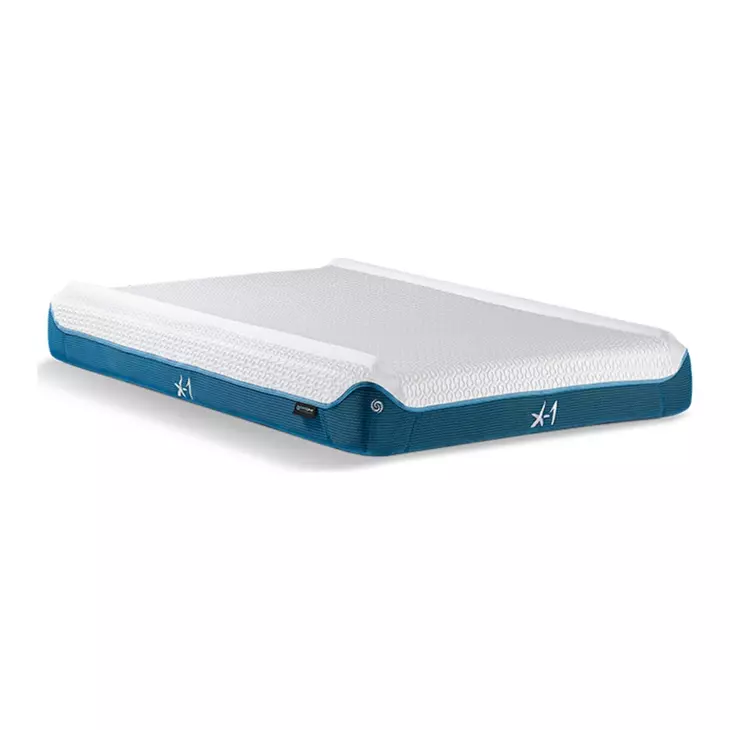 X-1 White And Blue Twin Edge Mattress