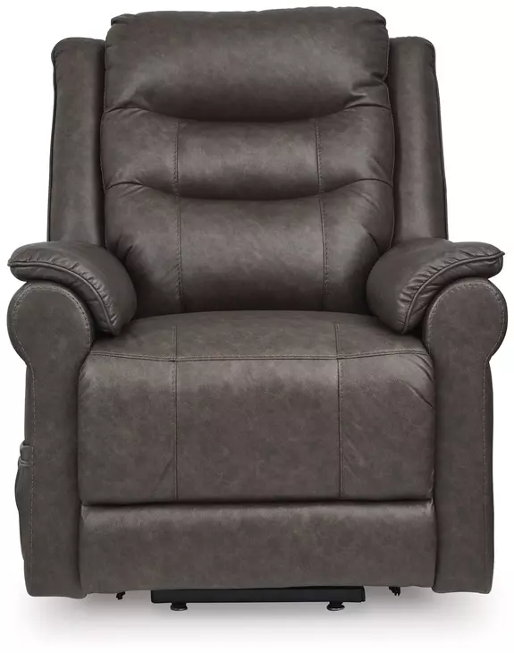 Oatman Umber Power Lift Recliner with USB Charging and Heat Massage
